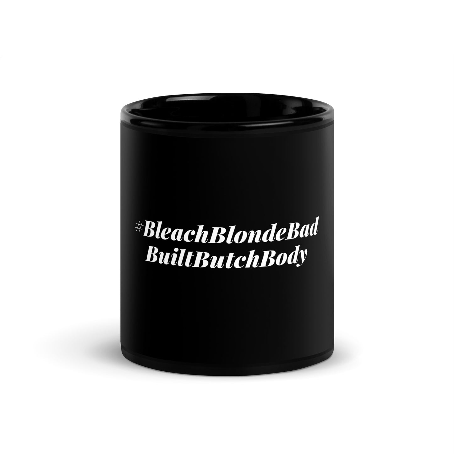 6 B's Hashtag Black Glossy Mug