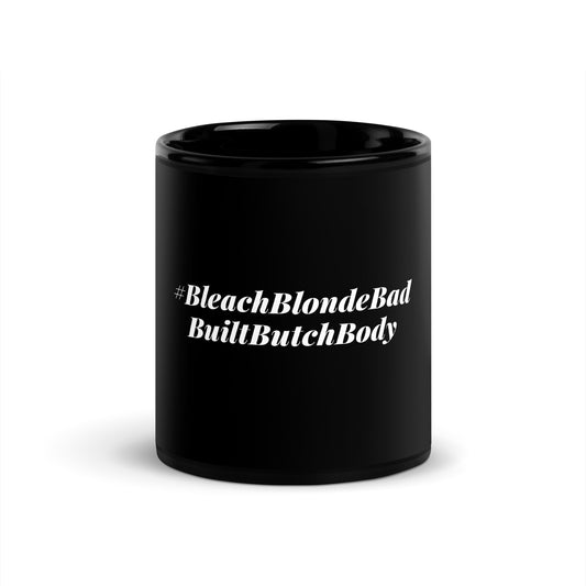 6 B's Hashtag Black Glossy Mug