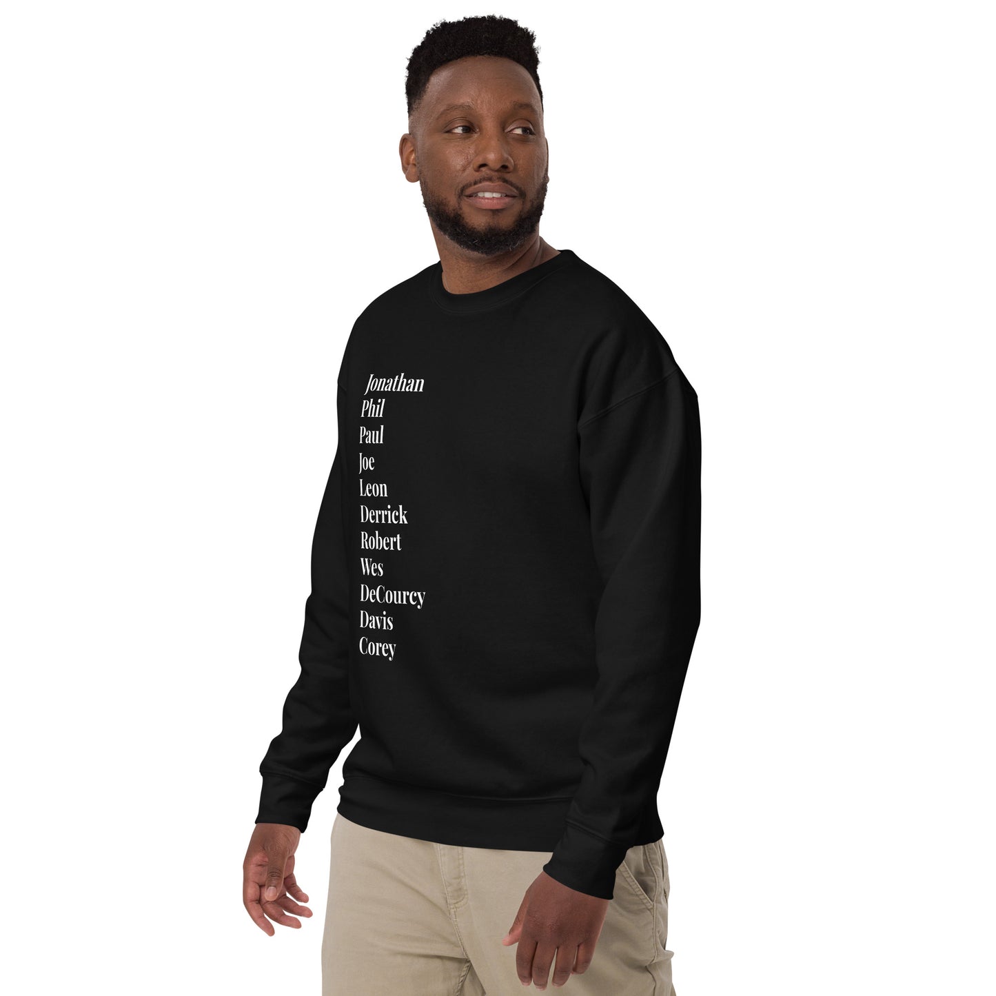 Black Male TV Lawyer Unisex Premium Sweatshirt