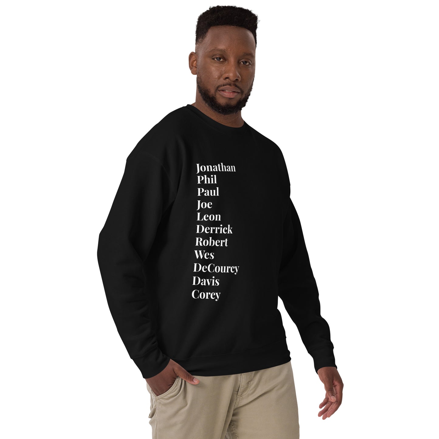 Black Male TV Lawyer Unisex Premium Sweatshirt